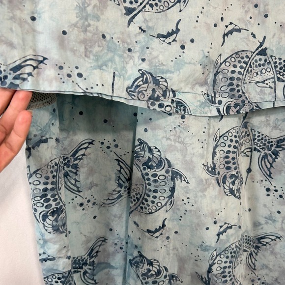 Redington Fishing Button Down‎ Shirt Short Sleeve Novelty Fish Mens L - Picture 5 of 5